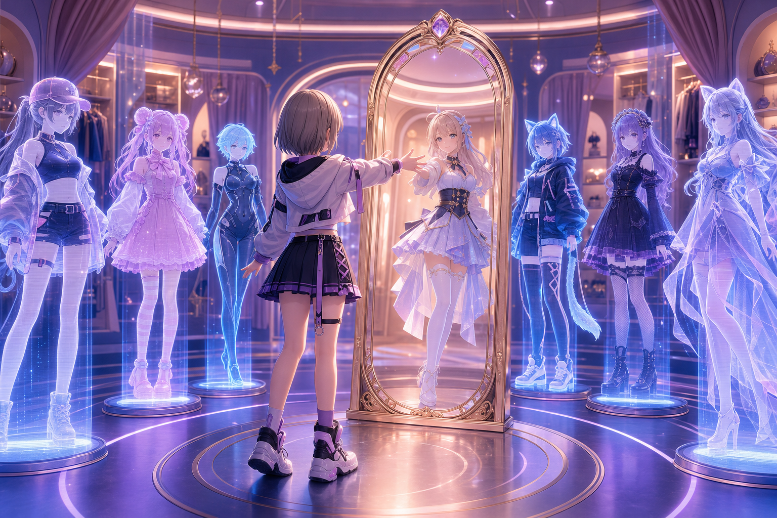 公開アバター、クローン、Marketplace、自作から利用する姿を選ぶVRChatアバター変更のイメージ