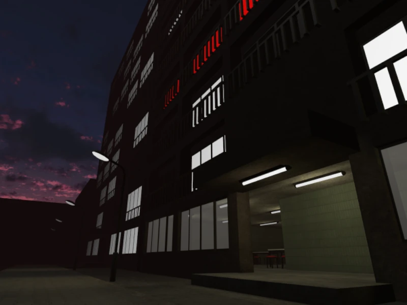 「アライさんマンション」再現ワールドのVRChat公式サムネイル