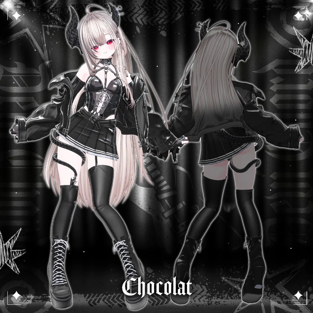 Devi ChordをChocolatに着せた正面と背面