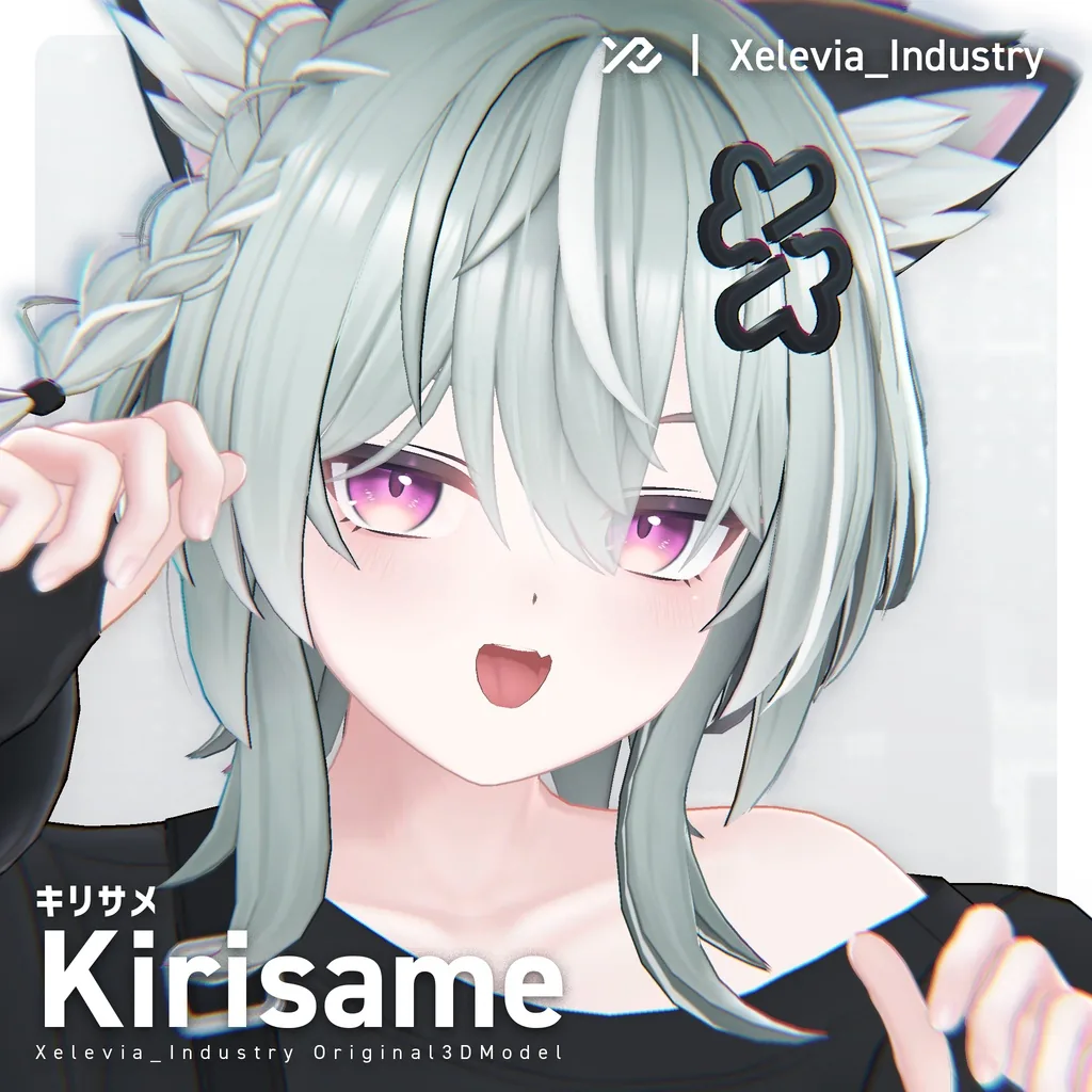 VRChatアバター「キリサメ」の顔を大きく写した公式画像