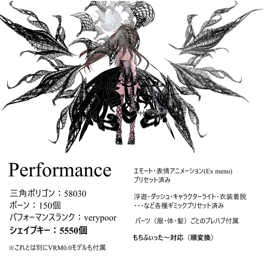 ノワールミミィのPC版仕様を示す公式画像