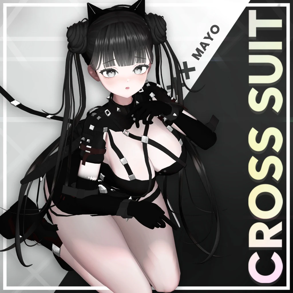 黒いCross Suitのストラップとスーツシルエットが分かる公式商品画像
