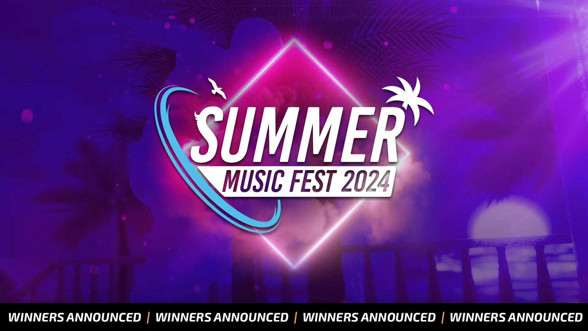 VRChat公式ブログのSummer Music Festival Jam受賞発表バナー